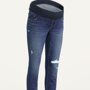 NWT Maternity Front Low Panel Pop Icon Skinny Ripped Jeans
